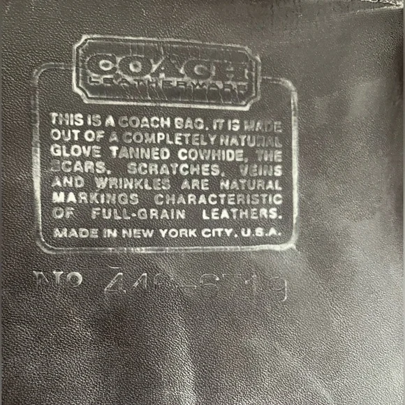 Coach Vintage NYC Marketing Tote Glove Tanned Leather Burgundy Shopper 1980’s - Picture 10 of 12